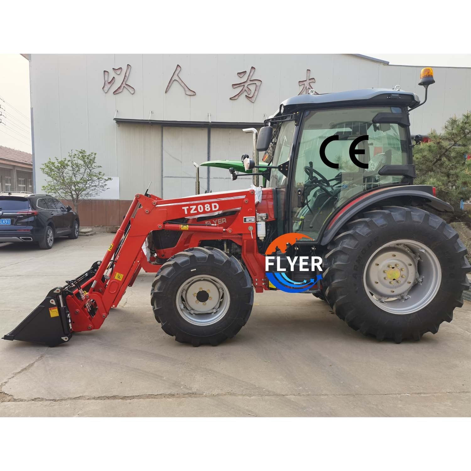Chinese 75 Horse Power Tractor with CE Good Sales EURO 5 Emission AC Cabin
