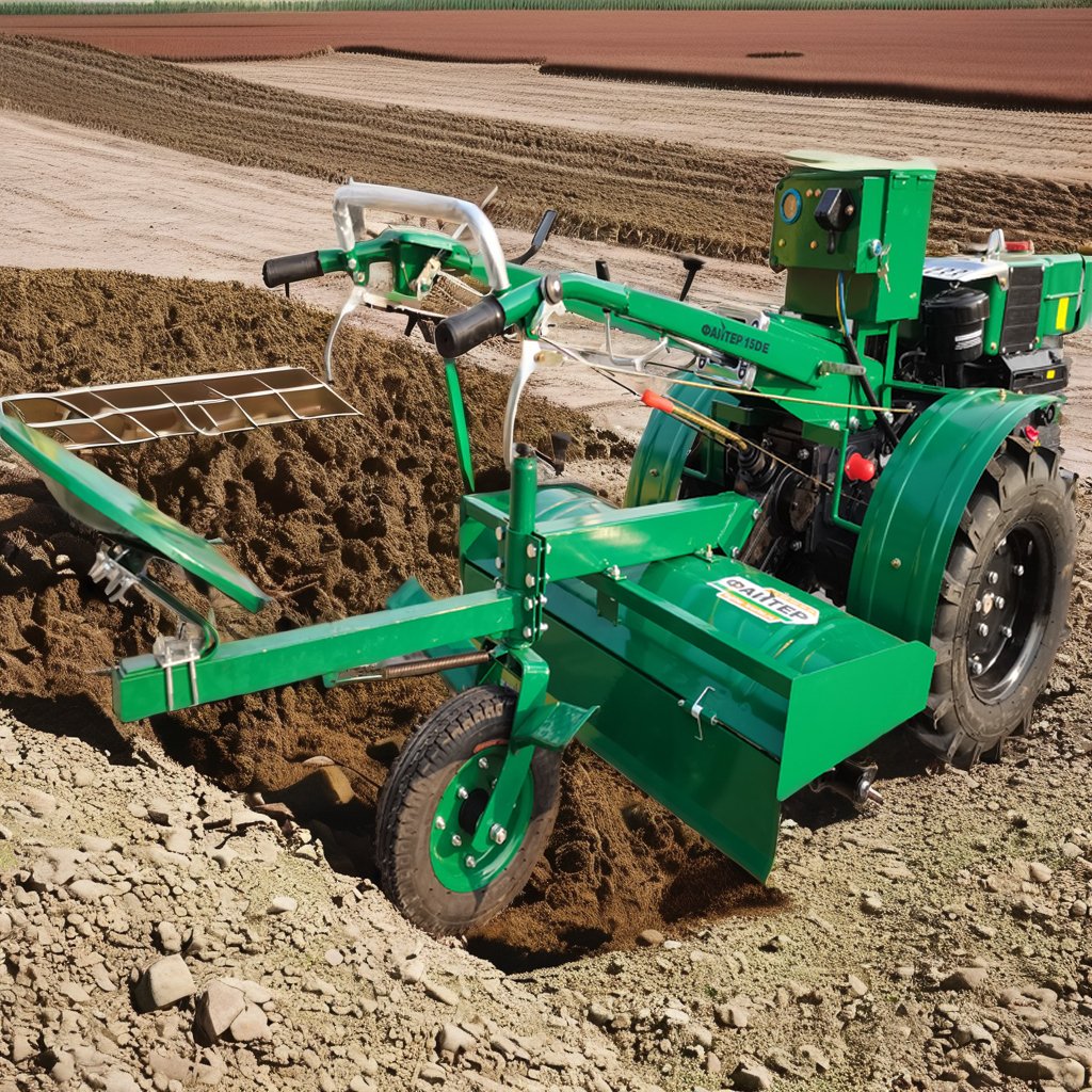 Falath 20HP Diesel Engine Handheld Two-Wheel Drive Power Tiller Pump Gear Gearbox Bearing Core Agriculture Walking Tractor