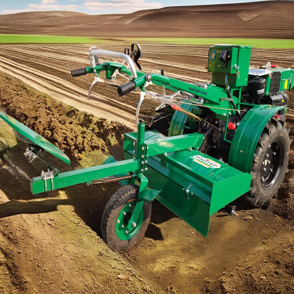 Falath 20HP Diesel Engine Handheld Two-Wheel Drive Power Tiller Pump Gear Gearbox Bearing Core Agriculture Walking Tractor