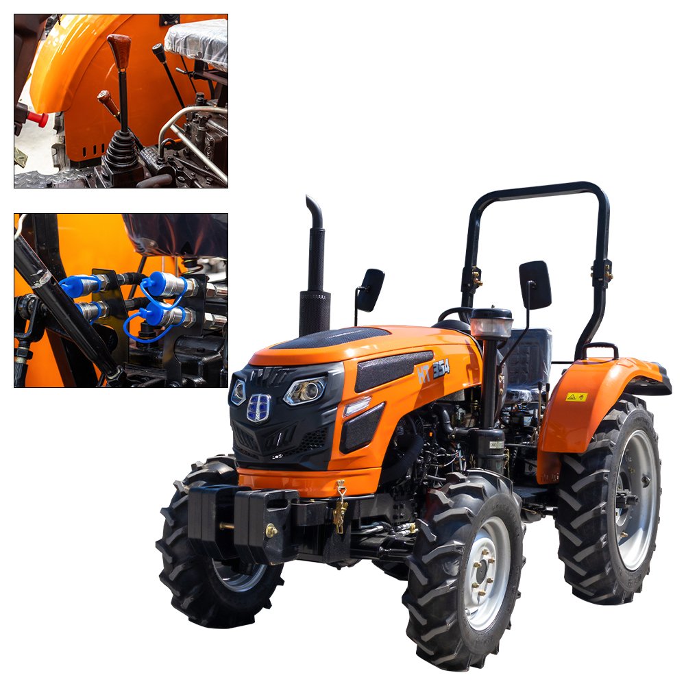 Cheap Mini 4x4 Farming Machine 4wd Agricultural Farm Small 4 Wheel Drive Farmer Tractor