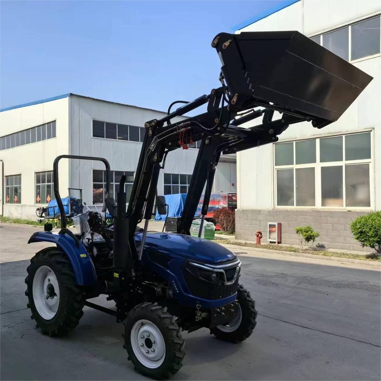Chinese Cheap Agricultural Small 50HP/60HP/70HP/100HP Mini Tractors 4wd Tractor Loader Garden Lawn Farming Mini Tractor for Sale