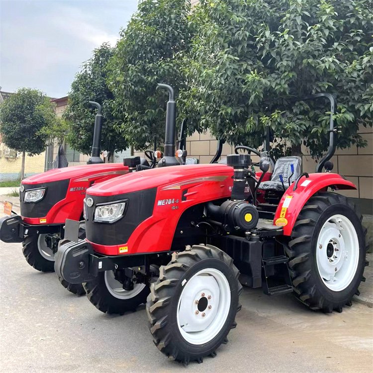 Agriculture Farm 4WD 50HP Cabin Tractor with Front End Loader for Sale