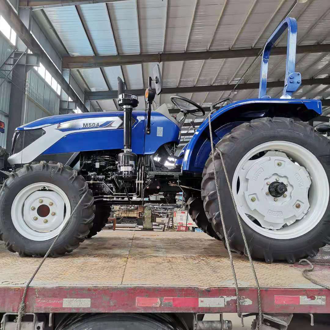 Agriculture Farm 4WD 50HP Cabin Tractor with Front End Loader for Sale