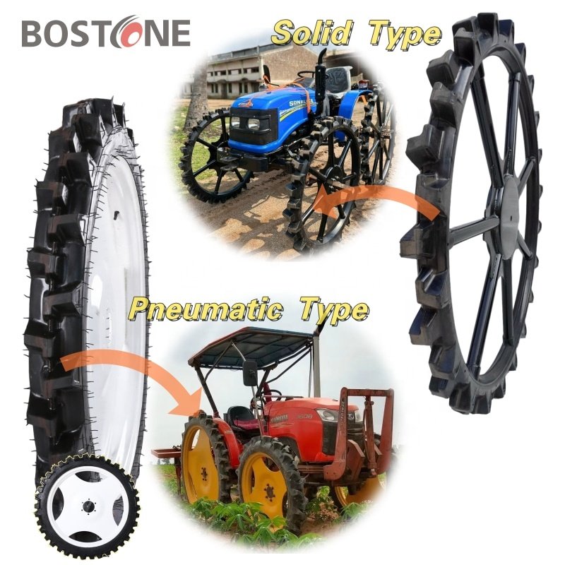 Paddy Tire 5.00-32-36-38-42 6.00-29 6.50-32 Agricultural Sprayer Rice Transplanter Pneumatic Tire Equipped With Steel Ring