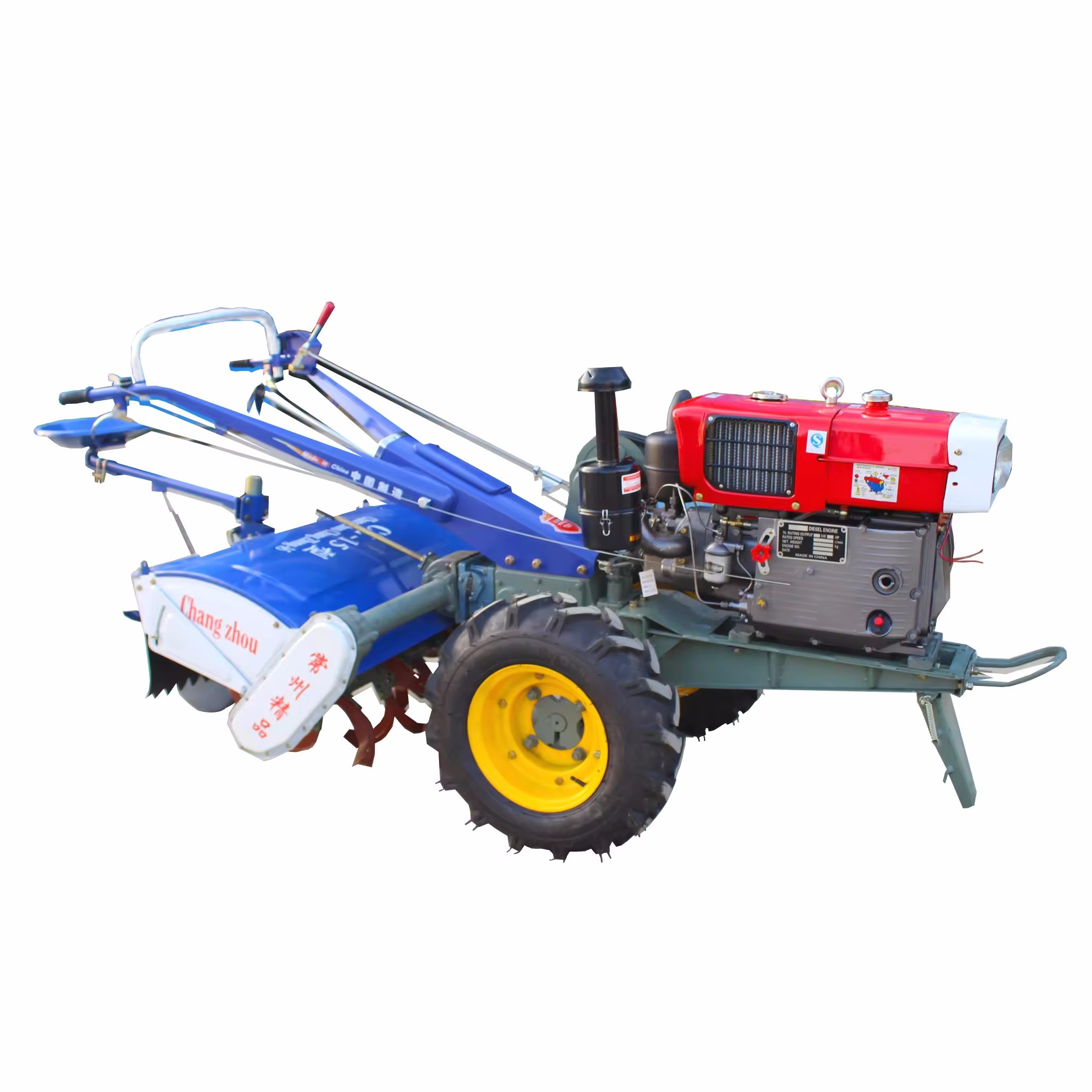 High Quality Walk Behind Diesel China Factory Supply Two Wheels Farming Walking Tractor 8hp 10hp 12hp 15hp 18hp 20hp for Sale