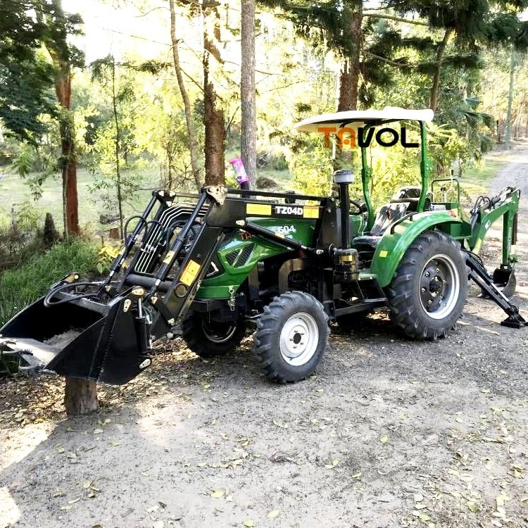 25hp 30hp 45hp 50 HP 4WD Small Farming Tractor With Front Loader Farming Equipment Factory Supply