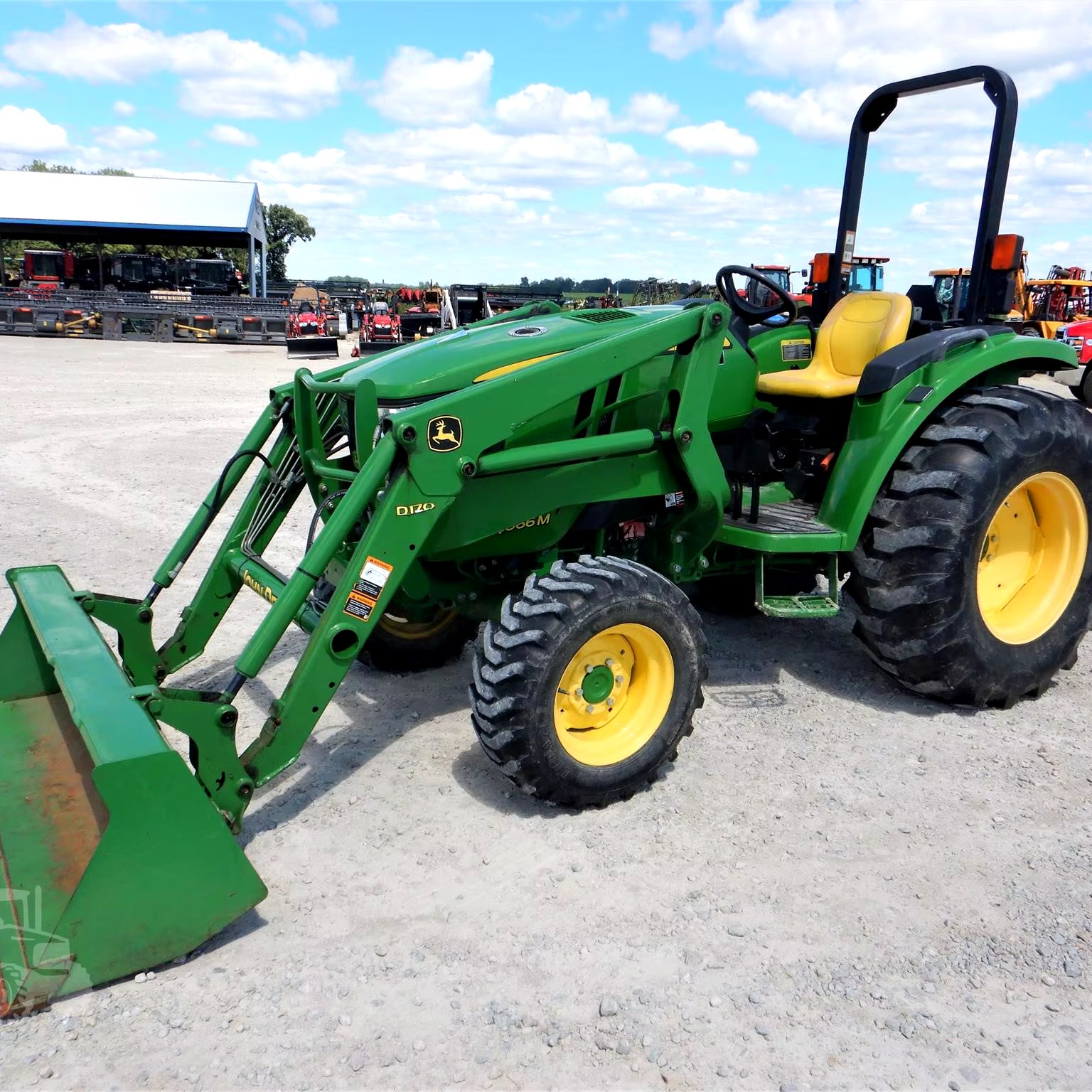 Used John Deere 4066M Wheel Tractor for Agriculture Farm Equipment with Sun Canopy Low Hours 90hp and 100hp Rated Power"