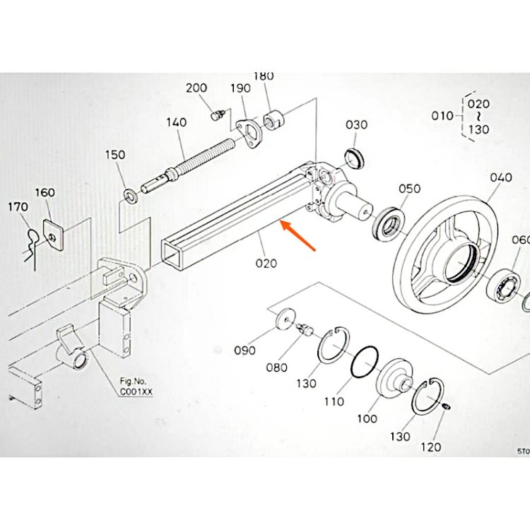 Excellent Quality Harvester Spare Parts Guide Wheel Bracket 5T072-2384-2 for Kubota DC70