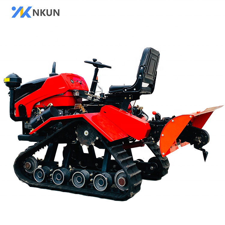 Low-consumption 25hp/35hp/50hp Crawler Tractor diesel Farm Cultivator
