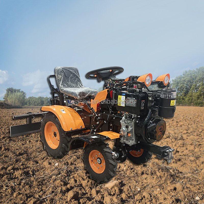 Mini Four-Wheeled Tractor Cultivator for Small Field Management in Mountainous Hilly Areas Rotary Tiller Motor Core Components