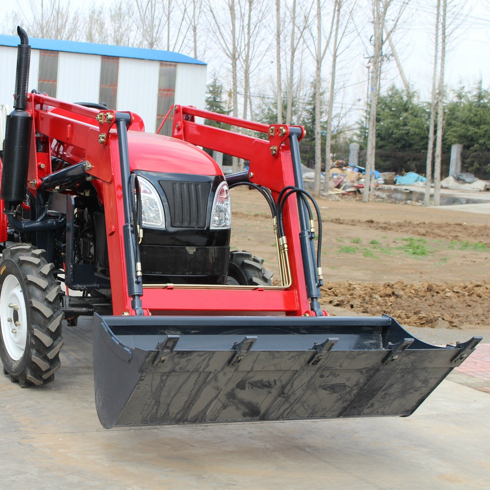 Mini Tractor Front End Loader 50 HP 70 HP 100 HP 4x4 Small Tractor Backhoe Agriculture Premium Structure Tractor