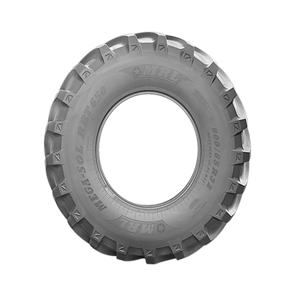 MEGASOL RRT 650-R-1W Indian Supplier of Agriculture Tractor Tires High Quality Rubber with Inner Tube Competitive Price
