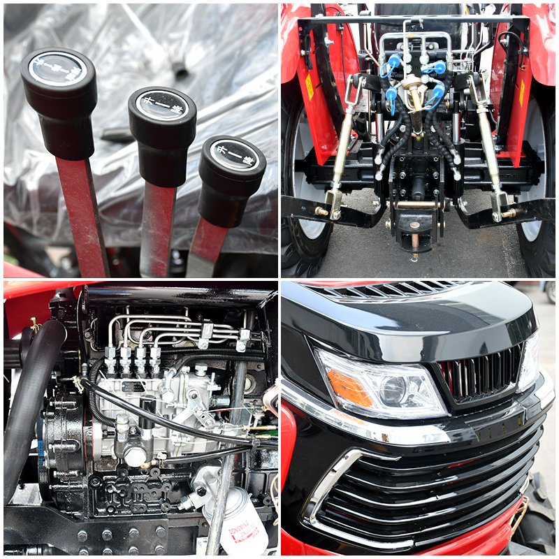 Hot Sale! High Efficiency 4WD Mini Tractor Compact Farm Multi-Purpose Wheel Tractor Motor Agriculture Used Condition Free Engine