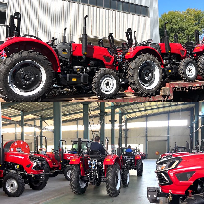 Hot Sale! High Efficiency 4WD Mini Tractor Compact Farm Multi-Purpose Wheel Tractor Motor Agriculture Used Condition Free Engine