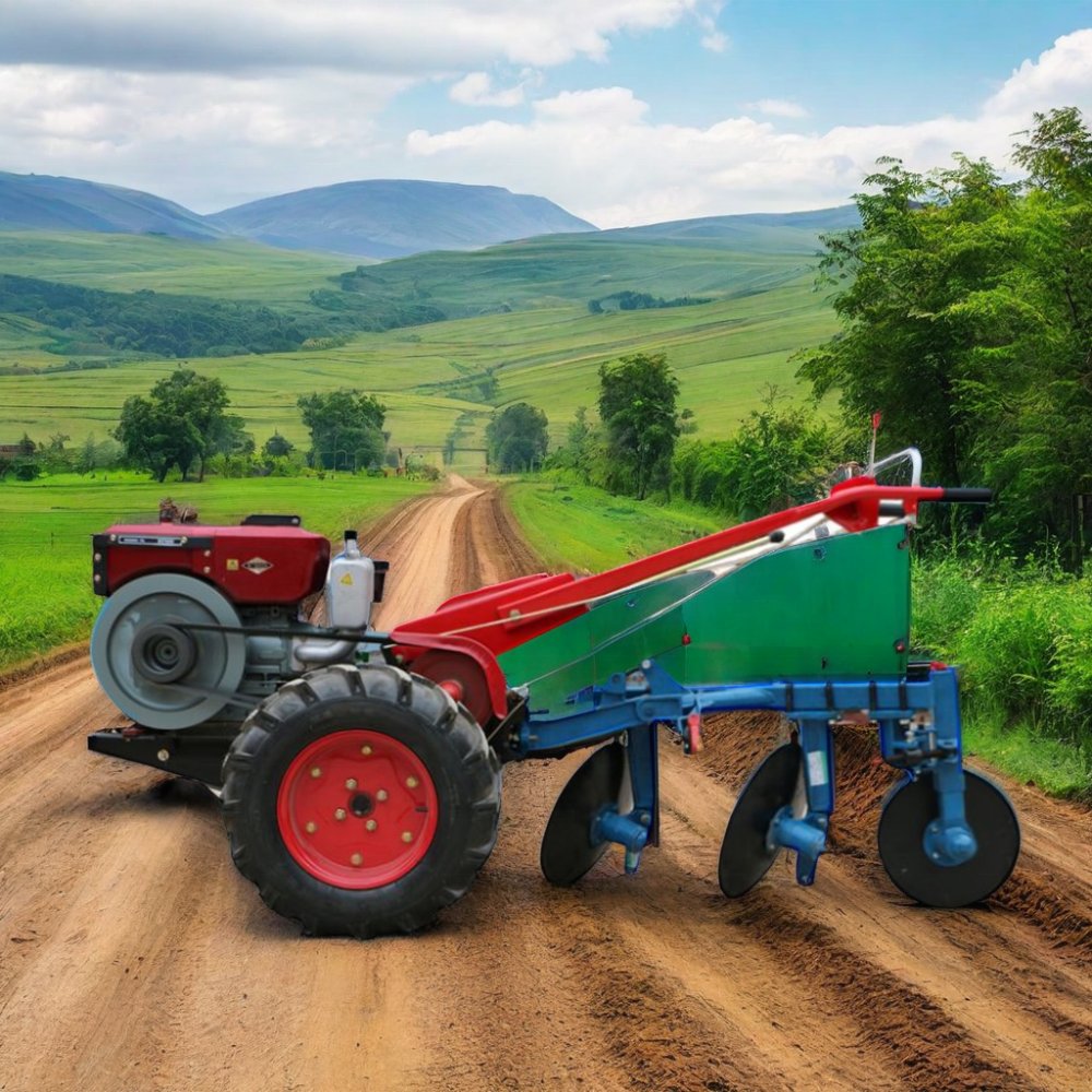 2-Wheel Mini Diesel Hand Walk-Behind Tractor Multifunctional Agriculture Machine 12hp 15hp 20hp 22hp Engine Options Gear Core