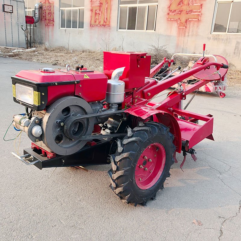 Mini Power Tiller with 12hp 2 Wheels Walking Tractor Agricultural Equipment Walking Tractor