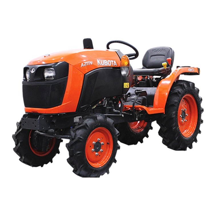 Japan Made 21 HP Kubota A211N Mini Tractor Top Performance 4WD with Dual Clutch and Dual PTO for Farm Agriculture