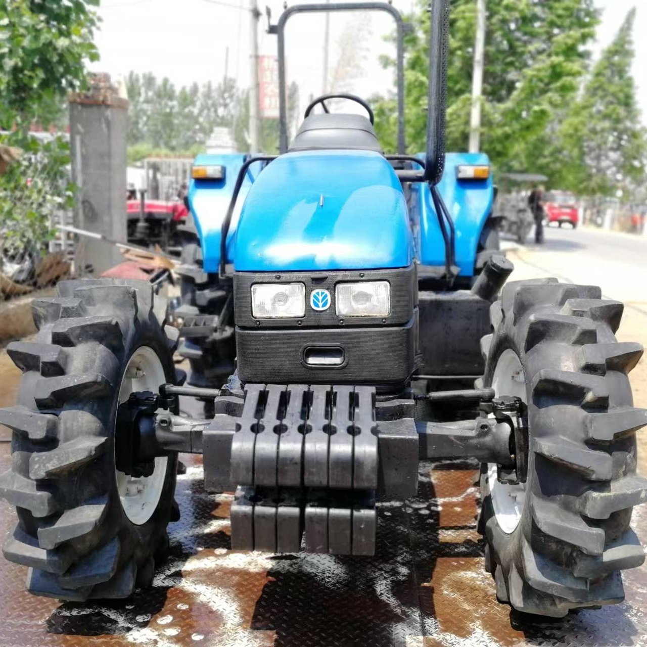 Used/second Hand Farm Wheel Tractors New Holland Snh804 80hp 4x4wd with Small Mini Compact Agricultural Equipment Machinery