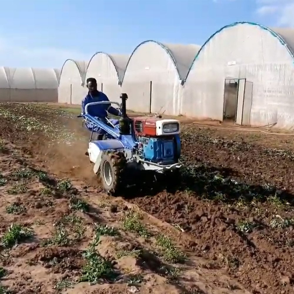 Mini Agricultural Machinery 18hp Rotavator Pour Motoculteur Walking Tractor with CE
