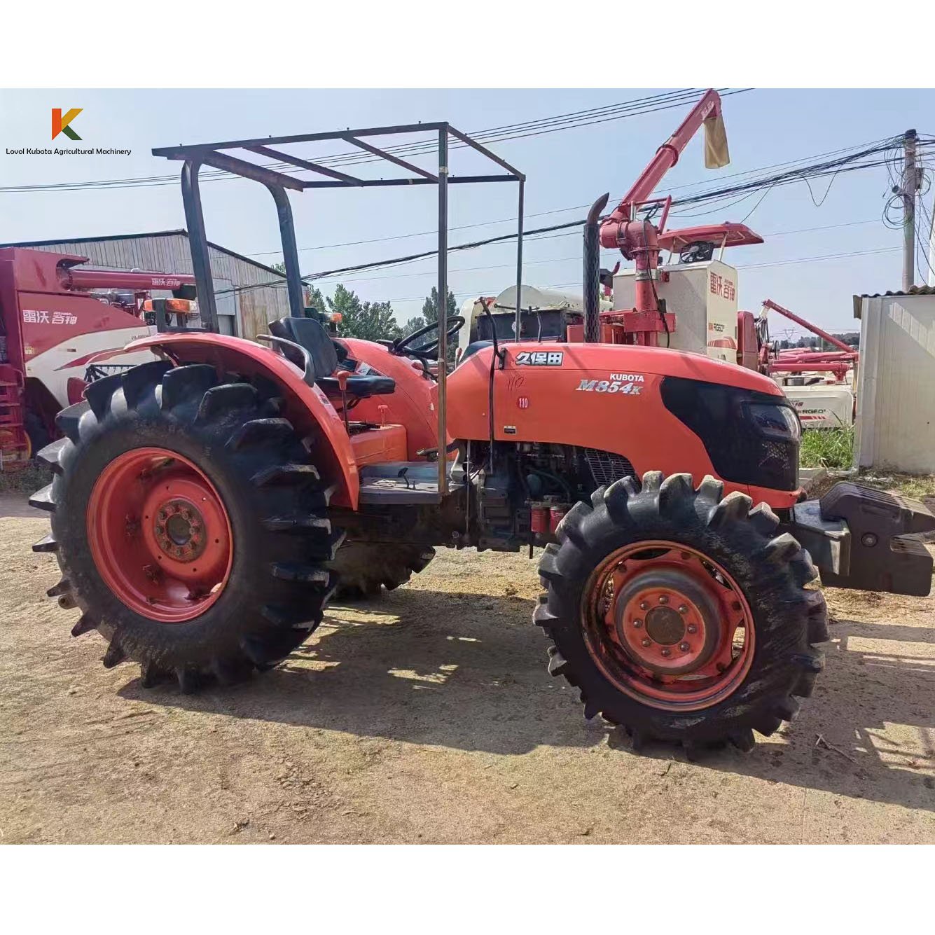 Cheap Compact Tractor Used Tractor Agriculture 4WD Mini Garden Tractor for KUBOTA-M854K