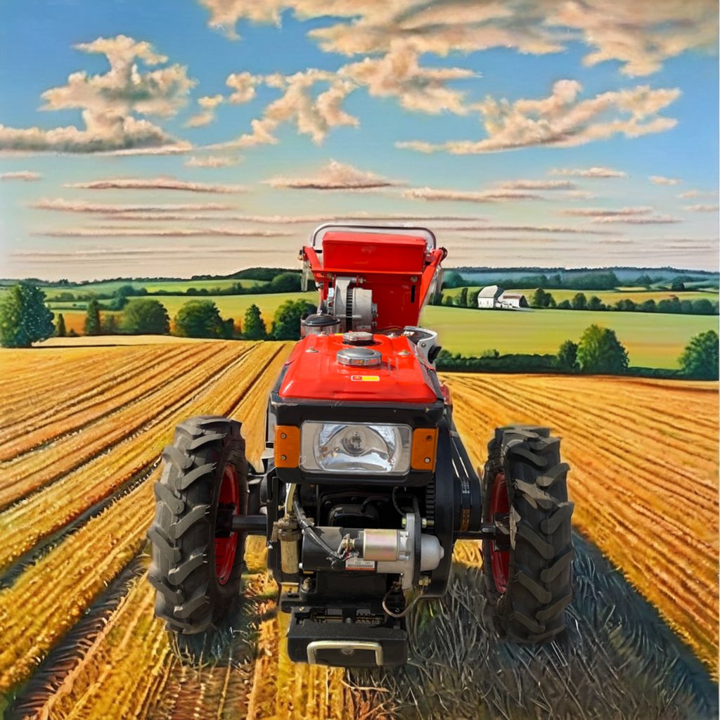 Falath Diesel Engine R Handheld Two-Wheel Drive Power Tiller Pump Gear Gearbox Bearing Core Agriculture Walking Tracto