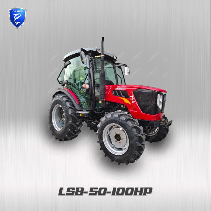 LANSU Tractor 4X4 100HP Garden Tractor Farm Tractors for Agriculture