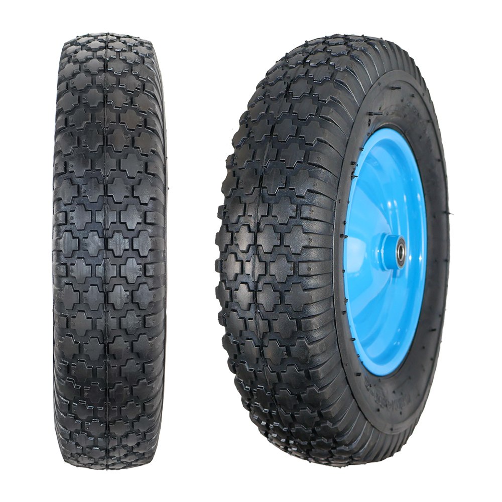 KARMAN Wheelbarrow Wheel Rubber Tyre 4.00-8 Hand Truck Tire Tractor Tire Pneumatic Wheel Custom Factory Price