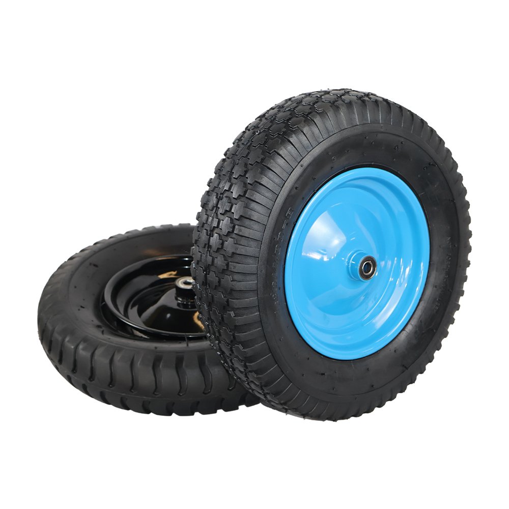 KARMAN Wheelbarrow Wheel Rubber Tyre 4.00-8 Hand Truck Tire Tractor Tire Pneumatic Wheel Custom Factory Price