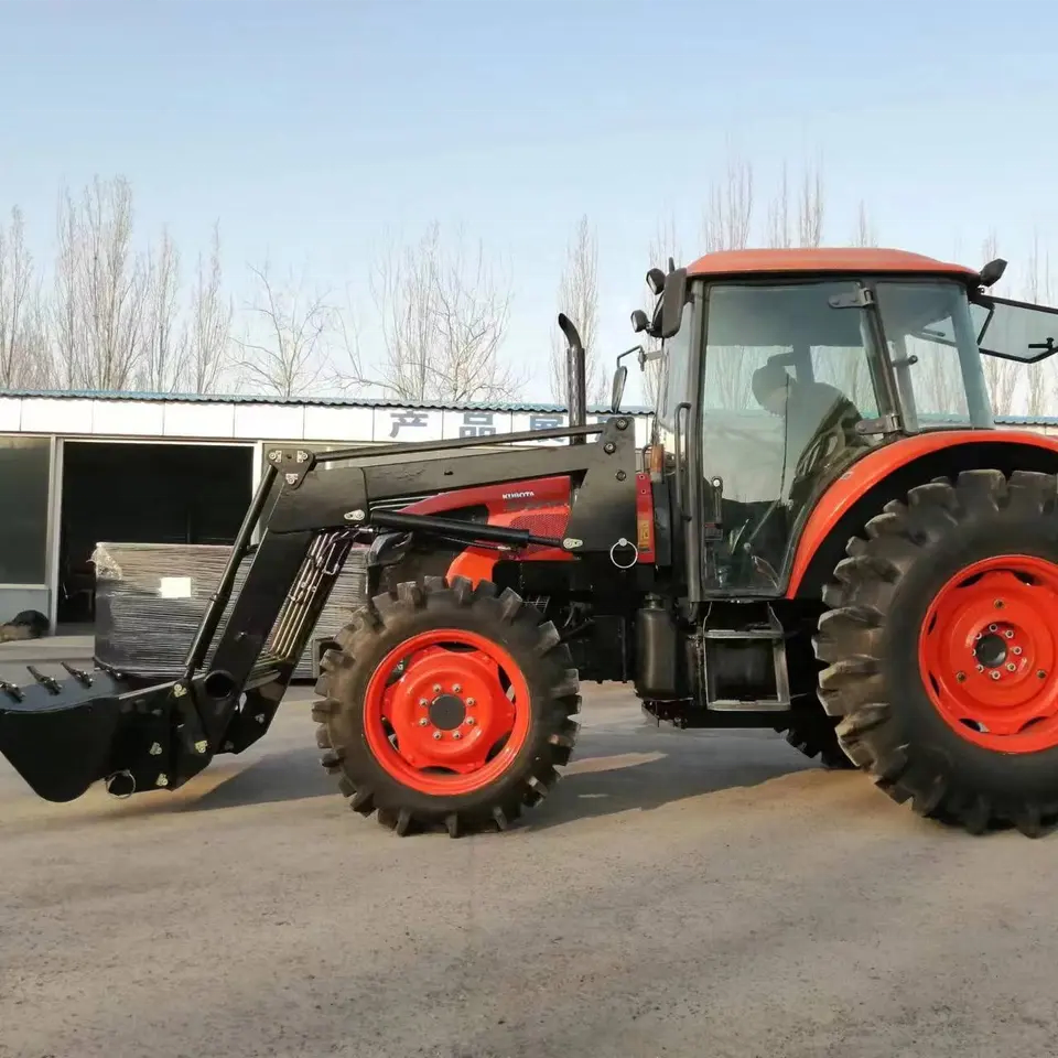 diesel Engine Agricola Agricultural Kubota Tractor M954Q Made in Japan Front End Loader Epa Traktor Equipment and Tools