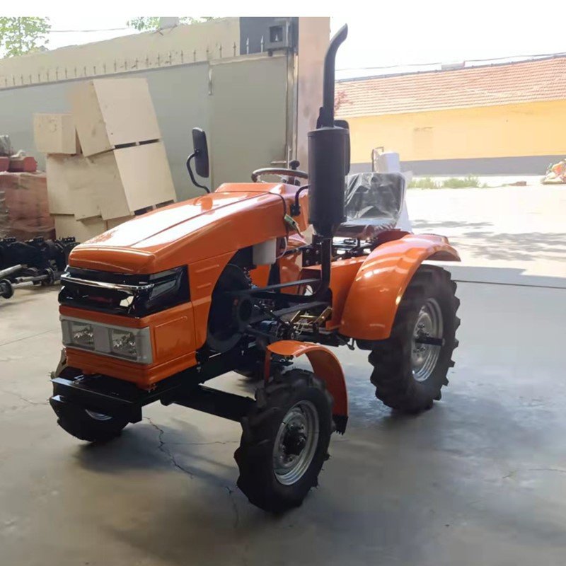 Compact 20hp Four-Wheel Farm Tractor Mini Size 2WD Multifunctional Plow Used New Condition YTO Brand 40hp Rated Used Agriculture