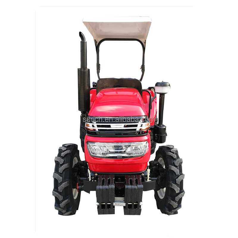 Compact 20hp Four-Wheel Farm Tractor Mini Size 2WD Multifunctional Plow Used New Condition YTO Brand 40hp Rated Used Agriculture