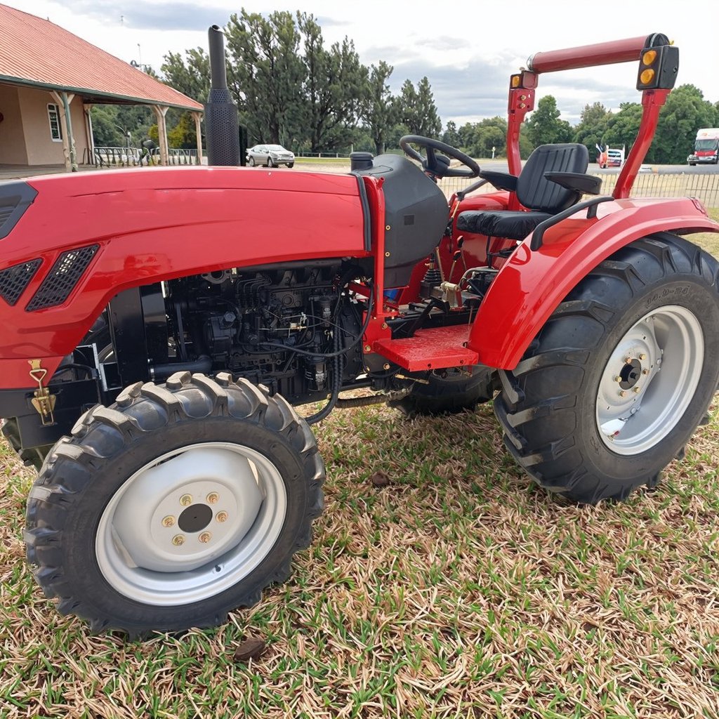 YTO 554A 4x4WD Red Wheel Tractor with 40hp Diesel Engine New Condition for Farm Use