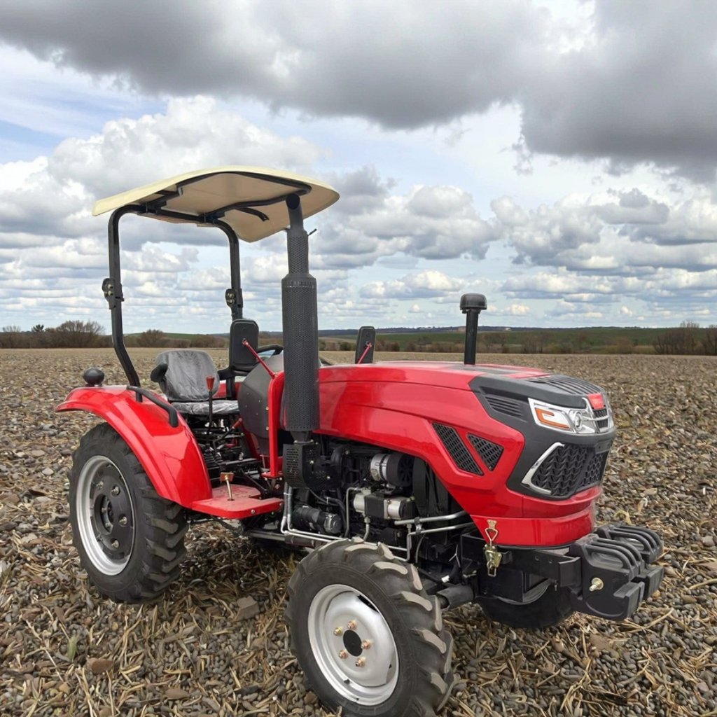 YTO 554A 4x4WD Red Wheel Tractor with 40hp Diesel Engine New Condition for Farm Use