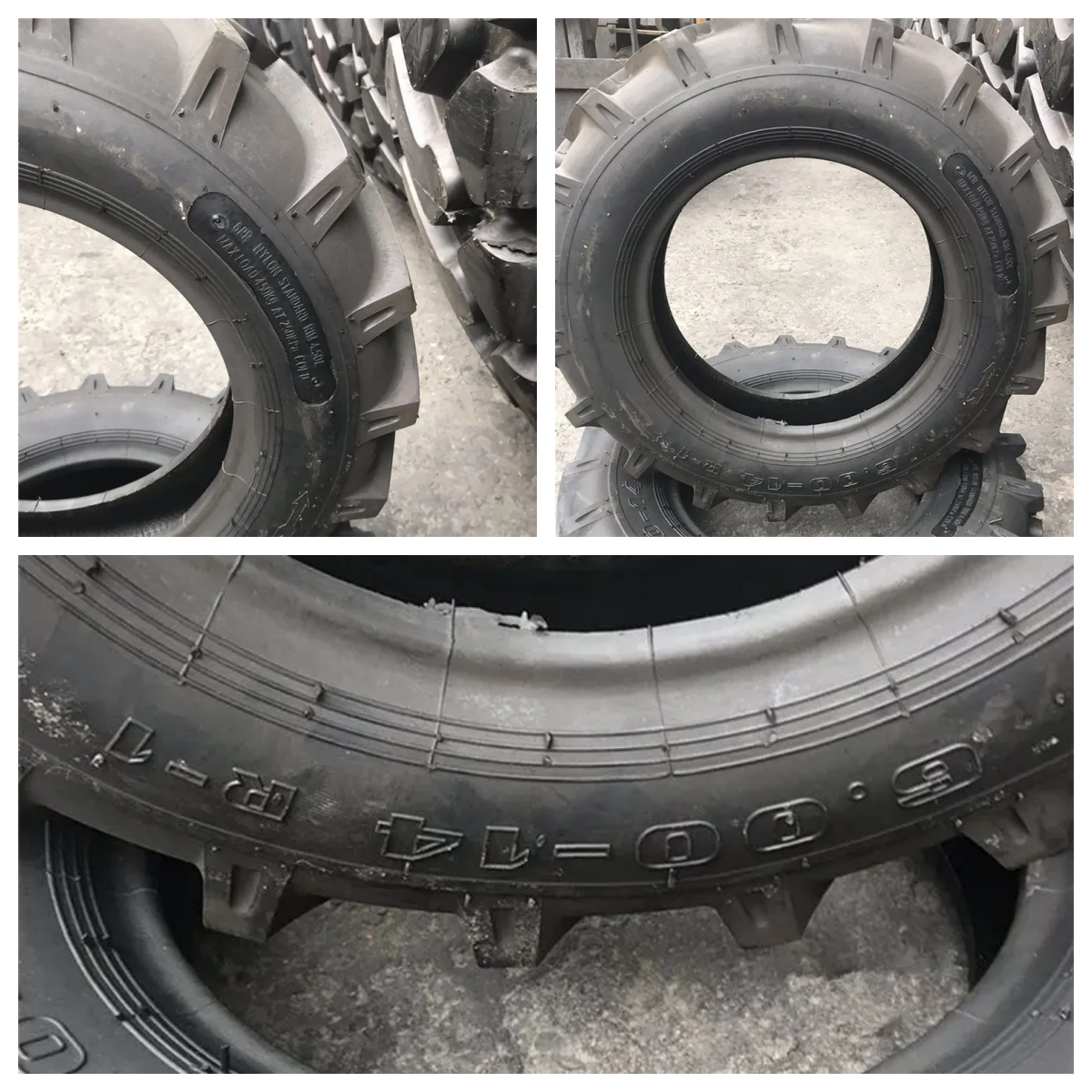 Agriculture Tractor Tires 6.00-14 6.00-16 6.50-16 7.50-16 7.50-20 8.3-20 8.3-24 Manufacture in China