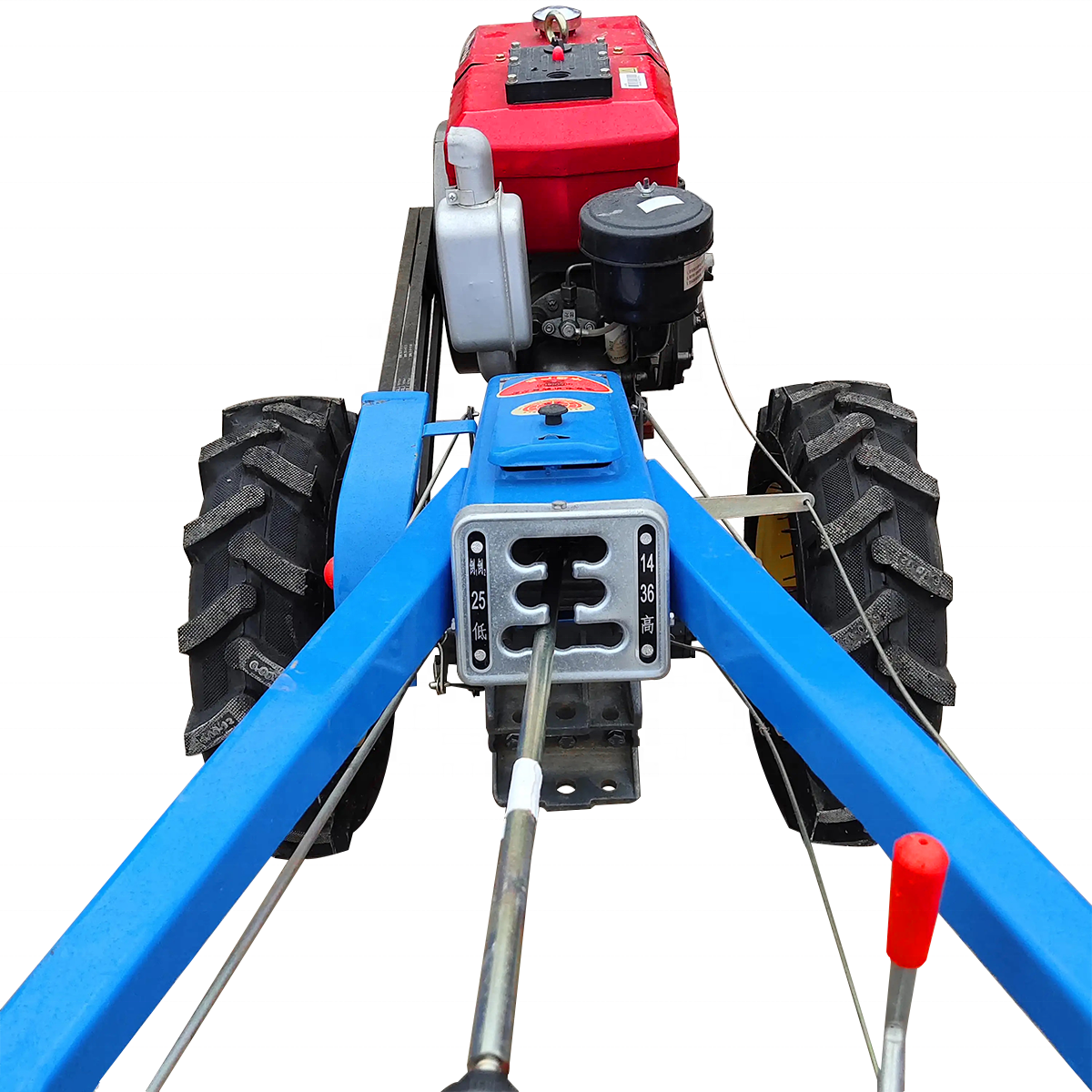 8-22 Horsepower Walking Rotary Tiller Agriculture Farm Two Wheel Walking Tractor with Plough