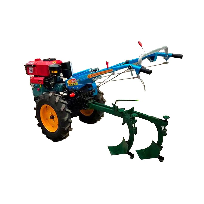 Mini Tractor With Plough Rotavator Corn Wheat Planter Hand Walking Tractors Two Wheels Tractor