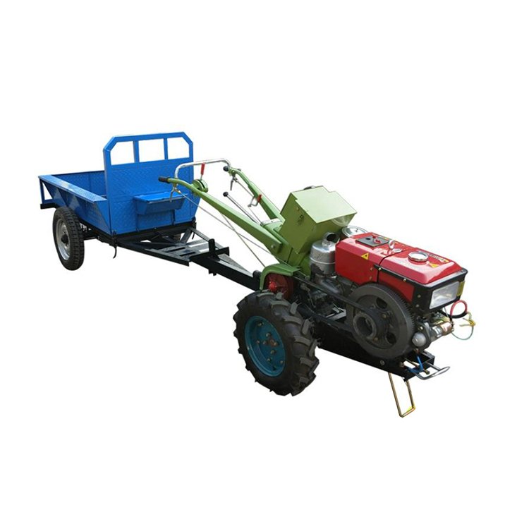 Mini Tractor With Plough Rotavator Corn Wheat Planter Hand Walking Tractors Two Wheels Tractor