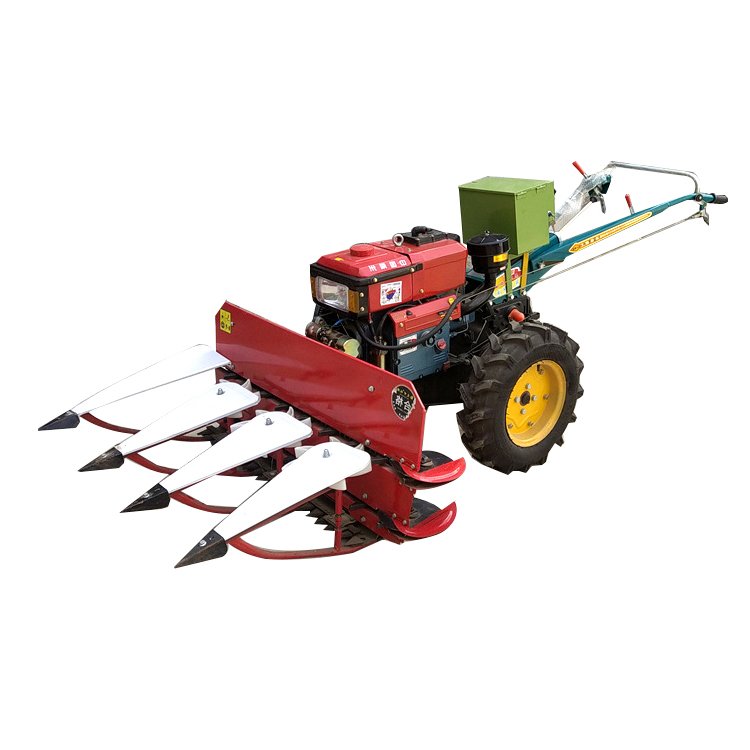 Mini Tractor With Plough Rotavator Corn Wheat Planter Hand Walking Tractors Two Wheels Tractor