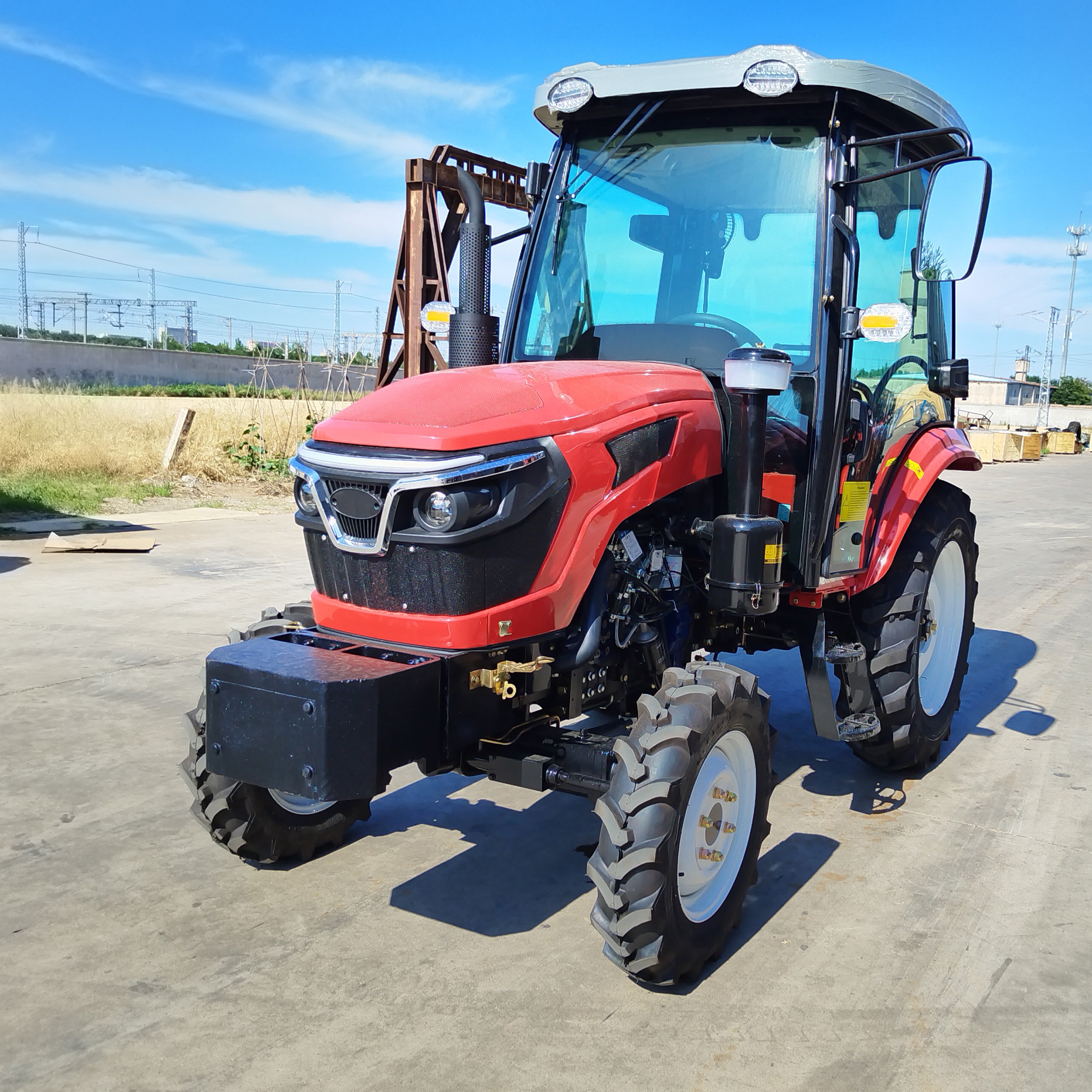 New Agriculture Machine Tractor De Agricultura Tractor Truck 80hp 90hp Wheel Farm Tractors for Sale
