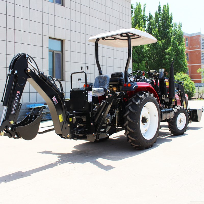 50hp 60hp 70hp 80hp 90hp 100hp Tractors 4WD Compact Mini Tractor with Front End Loader Backhoe Farm Tractor