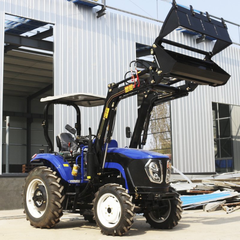 50hp 60hp 70hp 80hp 90hp 100hp Tractors 4WD Compact Mini Tractor with Front End Loader Backhoe Farm Tractor
