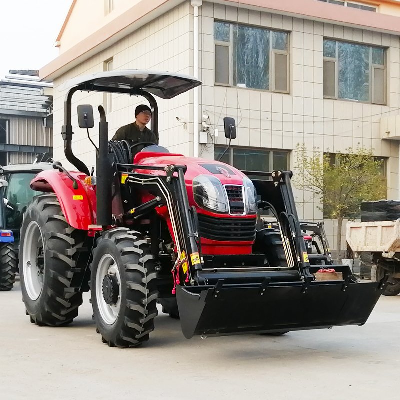 50hp 60hp 70hp 80hp 90hp 100hp Tractors 4WD Compact Mini Tractor with Front End Loader Backhoe Farm Tractor