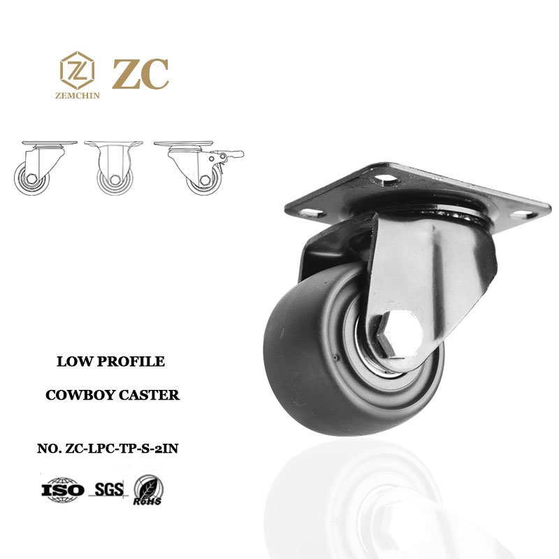China Wholesale Cost-effective Miniature Cowboy Caster Wheels Low-profile Caster Wheels Cowboy Applications