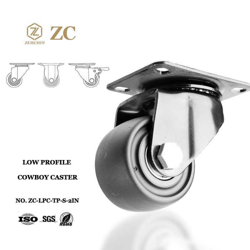 China Wholesale Cost-effective Miniature Cowboy Caster Wheels Low-profile Caster Wheels Cowboy Applications