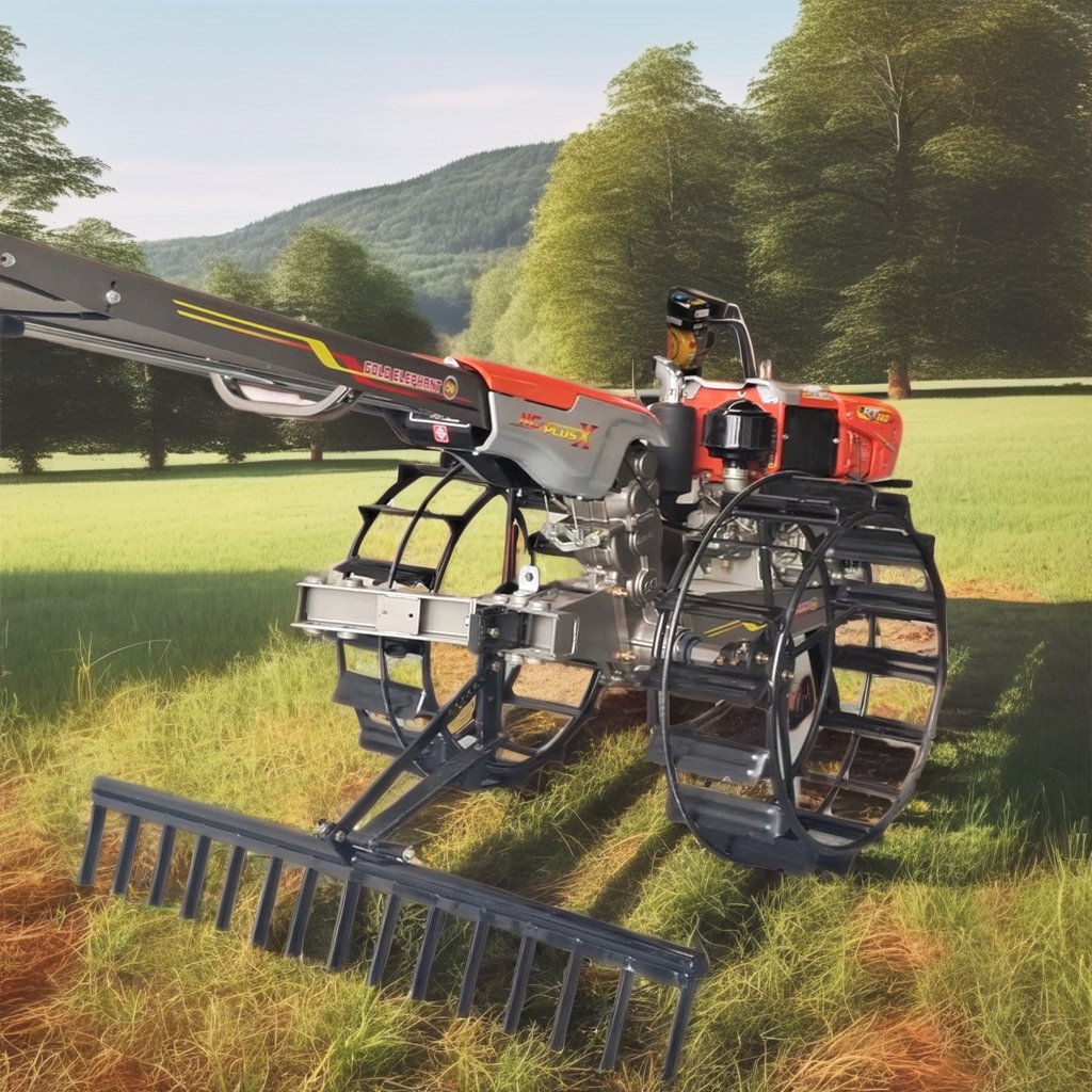 15HP Farm Walking Tractor with 2WD Wheel Core Components Including Engine and Gearbox