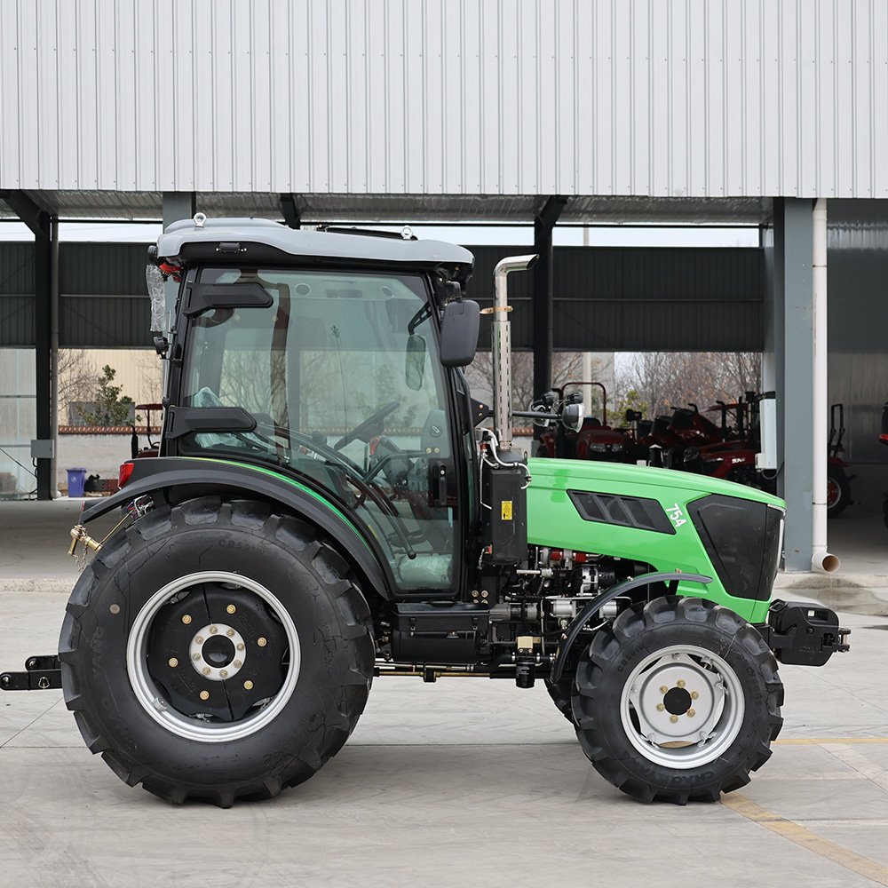 QILU Euro V China Cheap 75hp 4wd Mini Small Wheeled Tractors Mini Tractor for Agriculture