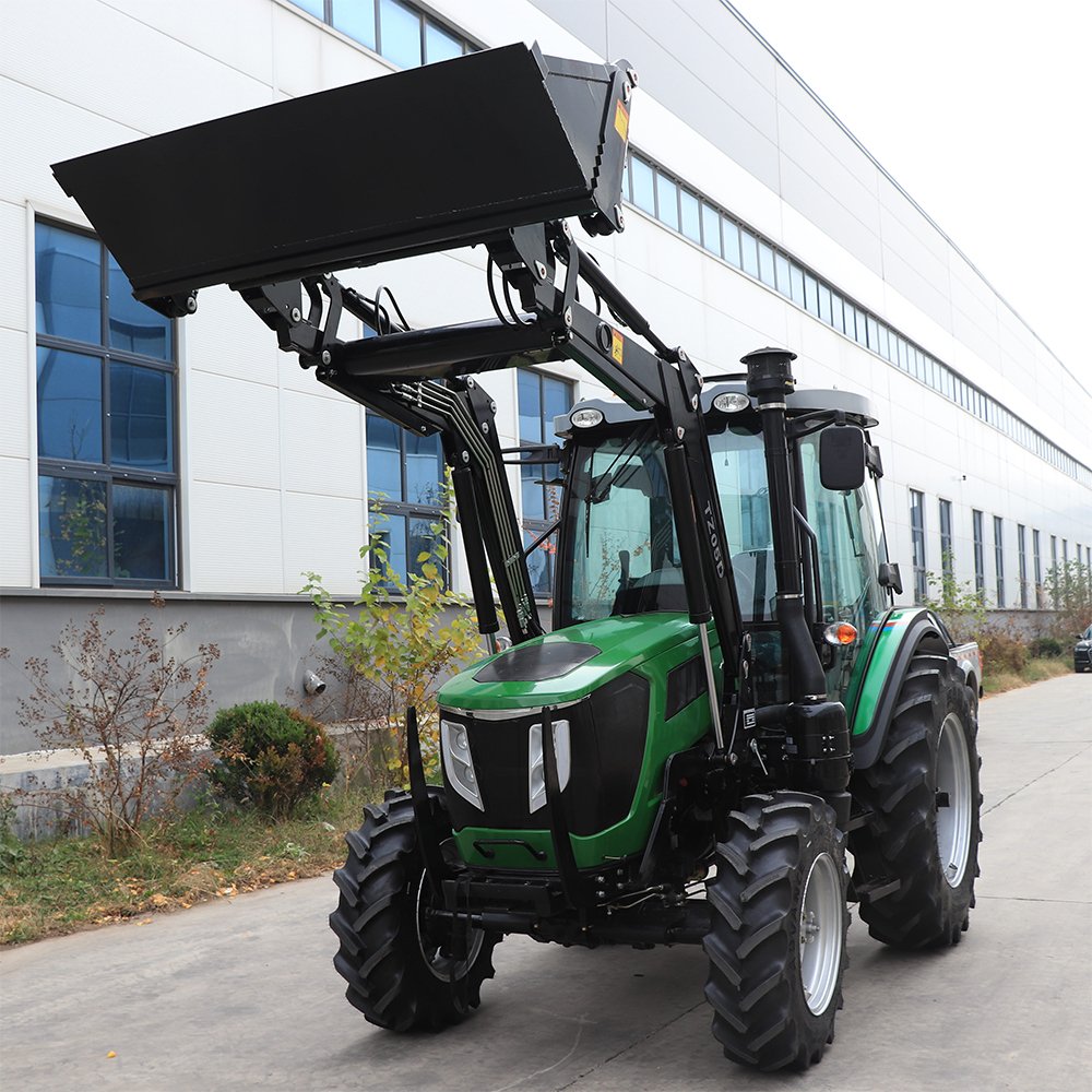 QILU Euro V China Cheap 75hp 4wd Mini Small Wheeled Tractors Mini Tractor for Agriculture