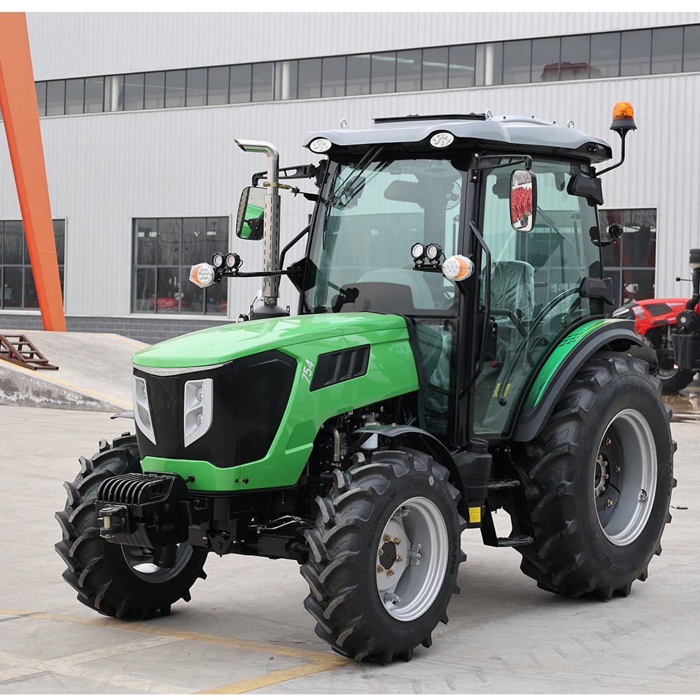 QILU Euro V China Cheap 75hp 4wd Mini Small Wheeled Tractors Mini Tractor for Agriculture
