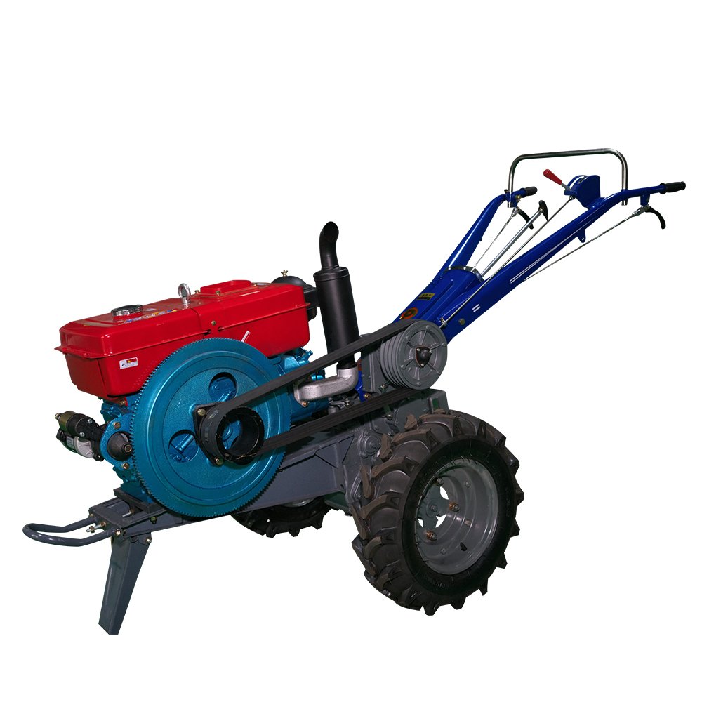 Agricultural Equipments Hand Driven 12 Horsepower diesel Walking Behind 2 Wheel Tractor 15 hp