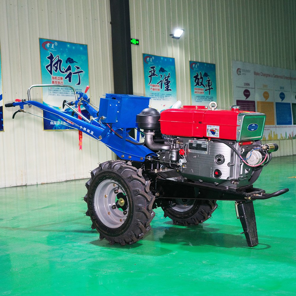 Agricultural Equipments Hand Driven 12 Horsepower diesel Walking Behind 2 Wheel Tractor 15 hp